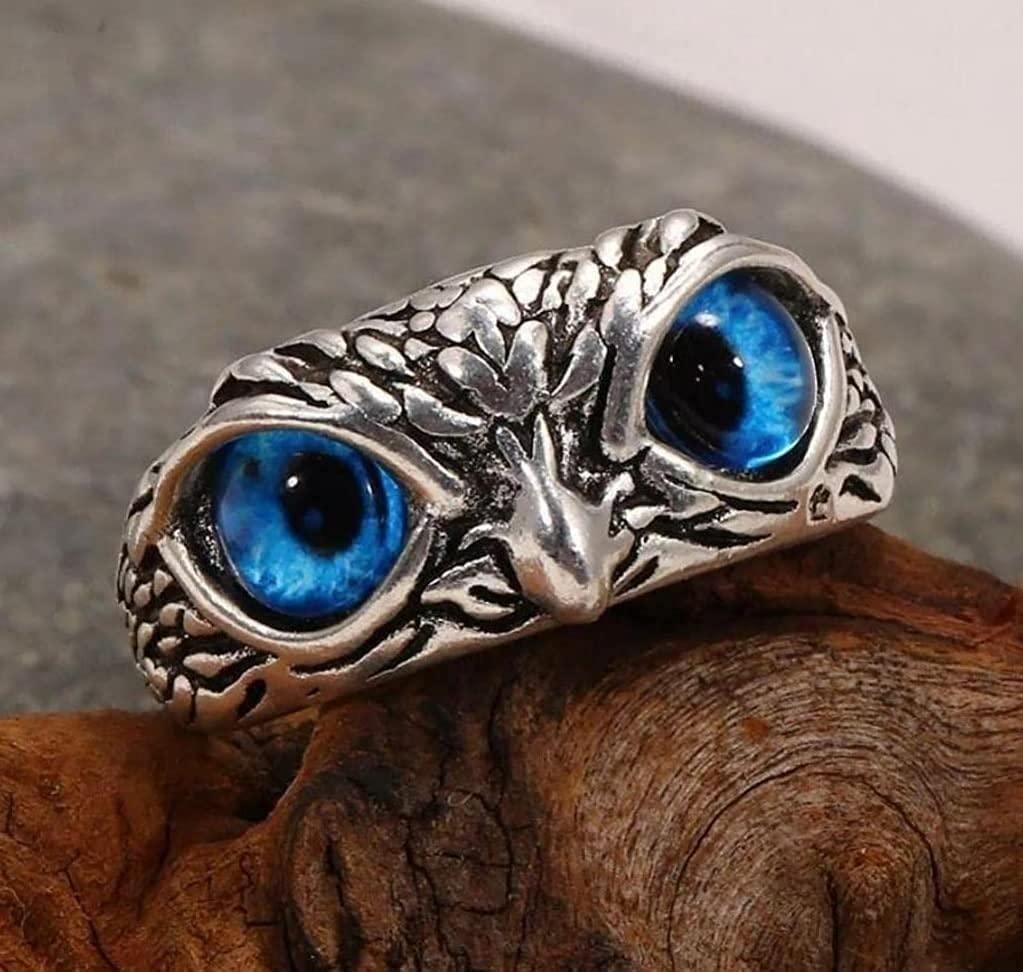 Attractive Silver Plated Owl Ring - Meoily