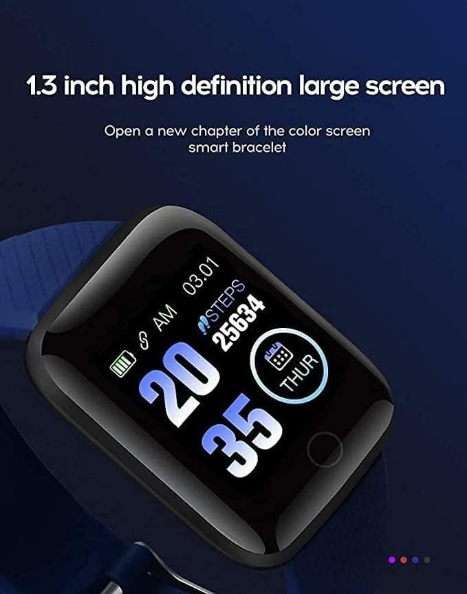 Smart Bracelet Fitness Tracker Colour Screen Smartwatch Heart Rate Blood Pressure Pedometer Sleep Monitor - Meoily