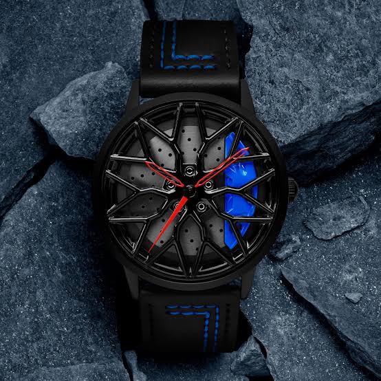 Stereoscopic Car Wheel Watch (Blue) - Meoily