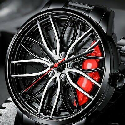 Stereoscopic Car Wheel Watch (Red) - Meoily