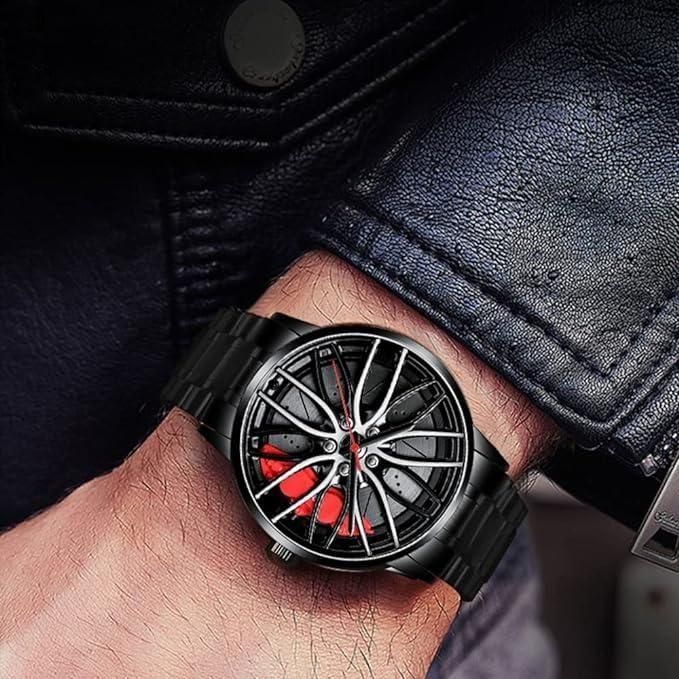 Stereoscopic Car Wheel Watch (Red) - Meoily